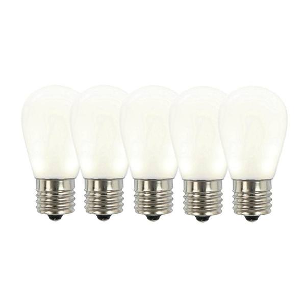 1.3 watt 130 volt S14 Medium Screw White Ceramic LED (5 pack)