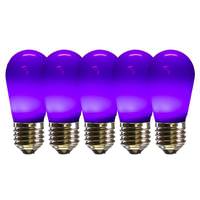 Vickerman 1.3 watt 130 volt S14 Medium Screw Purple Ceramic LED (5 pack)