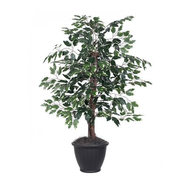 4' Artificial Variegated Ficus Bush