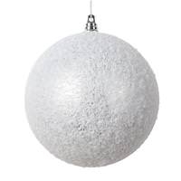 Vickerman 4.75" Silver Matte Snow Ball Ornament (4 Pack)