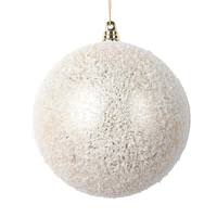 View 4.75" Champagne Matte Snow Ball Ornament (4 Pack)
