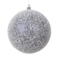 Vickerman 4.75" Midnight Blue Matte Snow Ball Ornament (4 Pack)