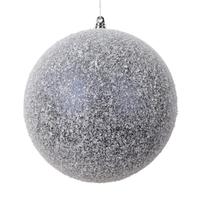Vickerman 6" Midnight Blue Matte Snow Ball Christmas Ornament (2 pack)