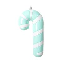 View 11" Seafoam Enamel Candy Cane Ornament