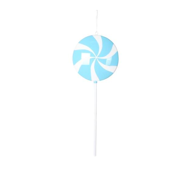 26" Baby Blue Flat Lollipop Candy Ornament
