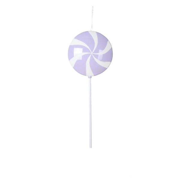 26" Pastel Lavender Flat Lollipop Candy Ornament