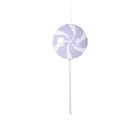 Vickerman 26" Pastel Lavender Flat Lollipop Candy Ornament