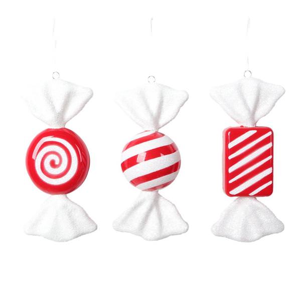 7.5" Red Candy Assortment Ornament (3 Pack)