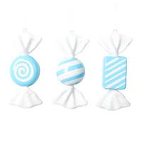 View 7.5" Baby Blue Candy Assortment Ornament (3 Pack)