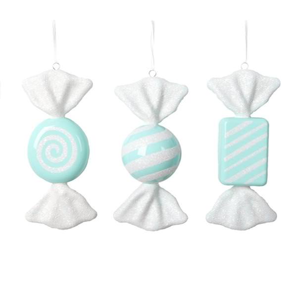 7.5" Seafoam Candy Assortment Ornament (3 Pack)