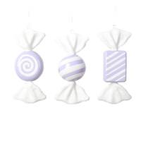 View 7.5" Pastel Lavender Candy Assortment Ornament (3 Pack)