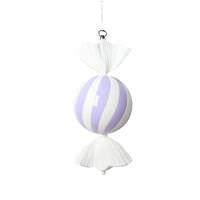 Vickerman 13" Pastel Lavender Round Swirl Candy Ornament