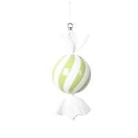 Vickerman 13" Lime Round Swirl Candy Ornament