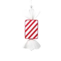 Vickerman 18.5" Red Rectangle Stripe Candy Ornament