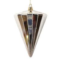 Vickerman 6" Shiny Shiny Oat Cone Ornament (3 Pack)