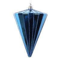 Vickerman 6" Shiny Midnight Blue Cone Ornament (3 Pack)