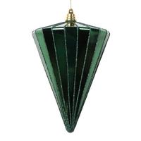 Vickerman 6" Shiny Seafoam Cone Ornament (3 Pack)
