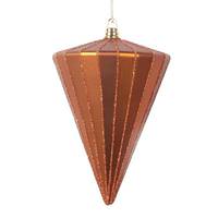 Vickerman 6" Matte Copper Cone Ornament (3 Pack)