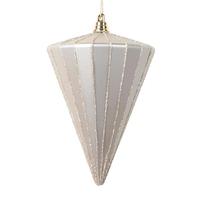 Vickerman 6" Matte Oat Cone Ornament (3 Pack)