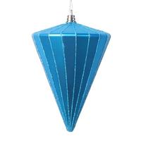 View 6" Matte Turquoise Cone Ornament (3 Pack)