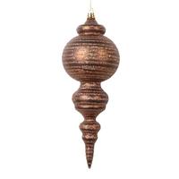 View 10" Matte Mocha Cone Ornament (2 Pack)