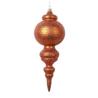 Vickerman 10" Matte Copper Cone Ornament (2 Pack)