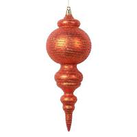 Vickerman 10" Matte Burnished Orange Cone Ornament (2 Pack)