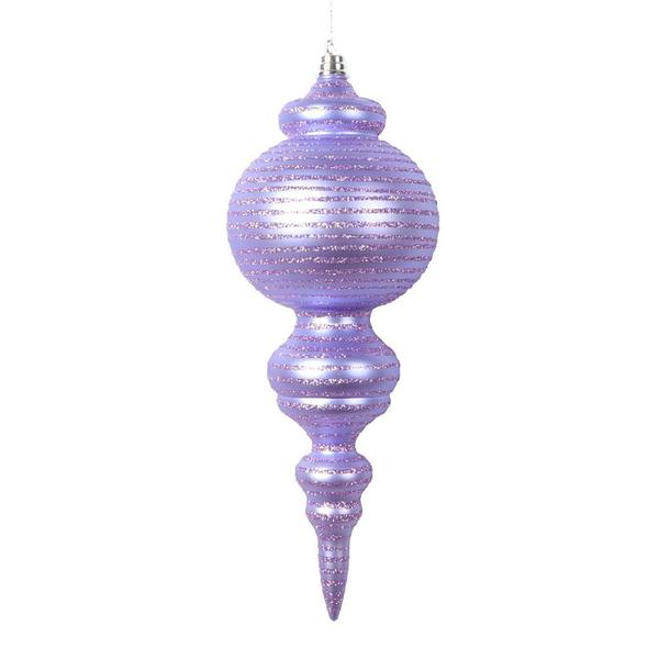 10" Matte Lavender Cone Ornament (2 Pack)