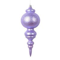 Vickerman 10" Matte Lavender Cone Ornament (2 Pack)