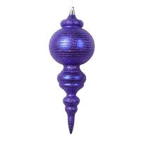 Vickerman 10" Matte Purple Cone Ornament (2 Pack)
