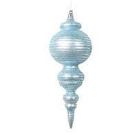 Vickerman 10" Matte Baby Blue Cone Ornament (2 Pack)