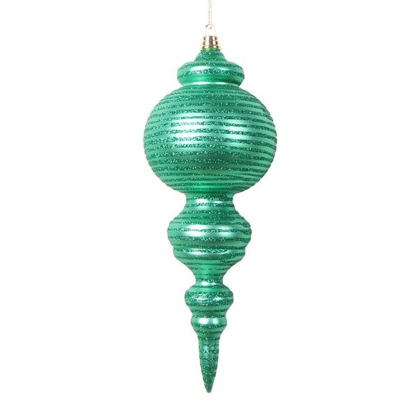 10" Matte Seafoam Green Cone Ornament (2 Pack)
