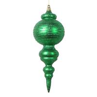 Vickerman 10" Matte Green Cone Ornament (2 Pack)