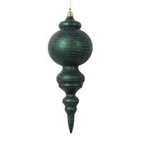 Vickerman 10" Matte Midnight Green Cone Ornament (2 Pack)