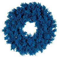 Vickerman 30" Flocked Turquoise Fir Wreath Unlit