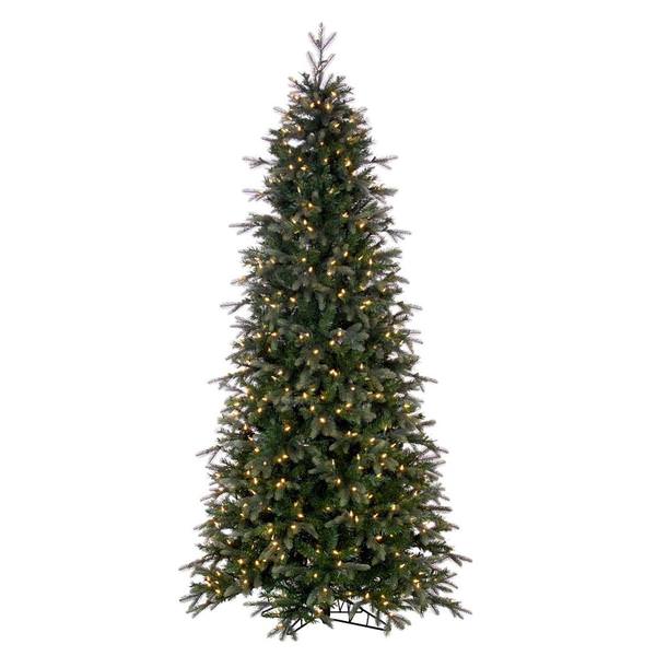 7.5' x 44" Artificial Slim Douglas Fir 500 Dura-Lit® Warm White LED Lights