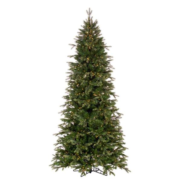 10' x 72" Artificial Douglas Fir 3200 LED Warm White 3mm Wide Angle Lights Slim Pre-Lit