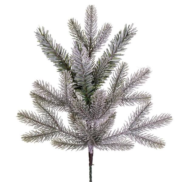 18" Artificial Frosted Douglas Fir Spray (6 Pack)