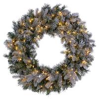 View 60" Artificial Frosted Douglas Fir 200 Dura-Lit® LED Warm White Lights