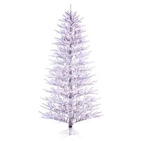 Vickerman 4.5' x 34" Artificial Flocked Slim Pistol Pine 