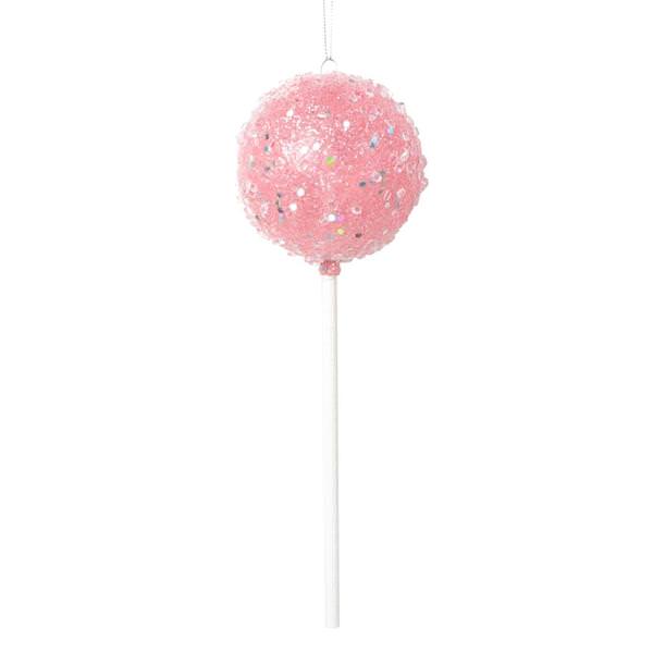10" Pink Round Lollipop Ornament (3 Pack)