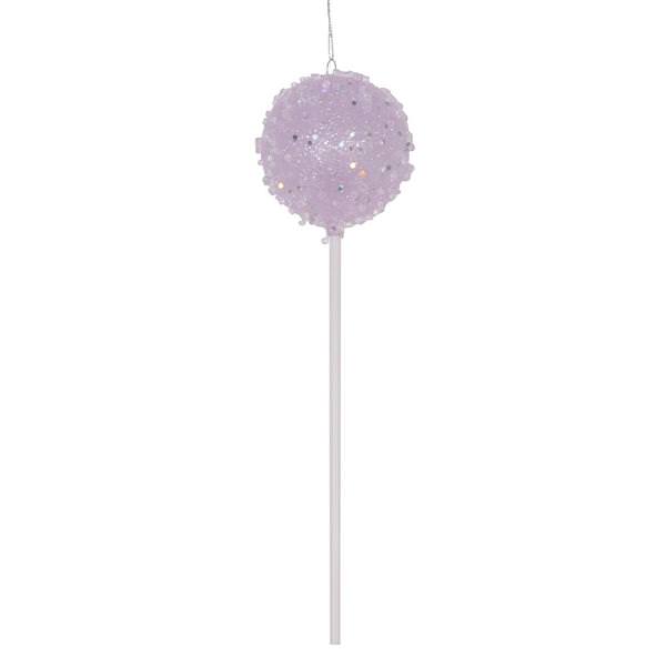 10" Purple Round Lollipop Ornament (3 Pack)