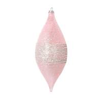 Vickerman 7" Light Pink Shuttle Drop Ornament (4 Pack)