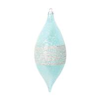 Vickerman 7" Light Blue Shuttle Drop Ornament (4 Pack)