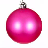View 4" Hot Pink Matte Ball Ornament (6 pack)