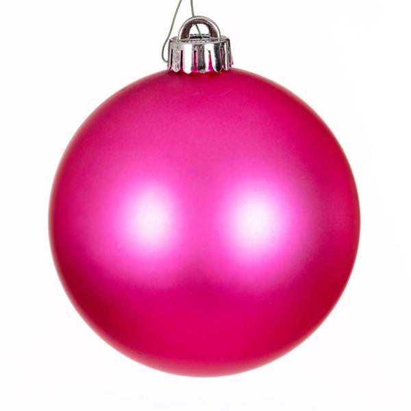 2.75" Hot Pink Matte Ball Ornament (12 pack)