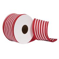 Vickerman 2.5"x30' Red Horizontal Stripe Ribbon