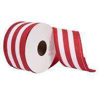 Vickerman 2.5"x30' Red Horizontal Stripe Ribbon