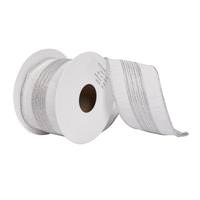 Vickerman 2.5"x15' Silver Glitter Dori Ribbon