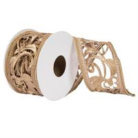 Vickerman 4"x15' Copper Laser Cut Trim Ribbon